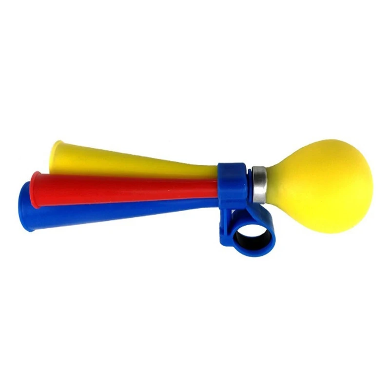 Avertisseur Coloré Pour Vélo En Forme De Trompe Trois Cornes 2 Avertisseur Coloré Pour Vélo En Forme De Trompe Trois Cornes – Image 2