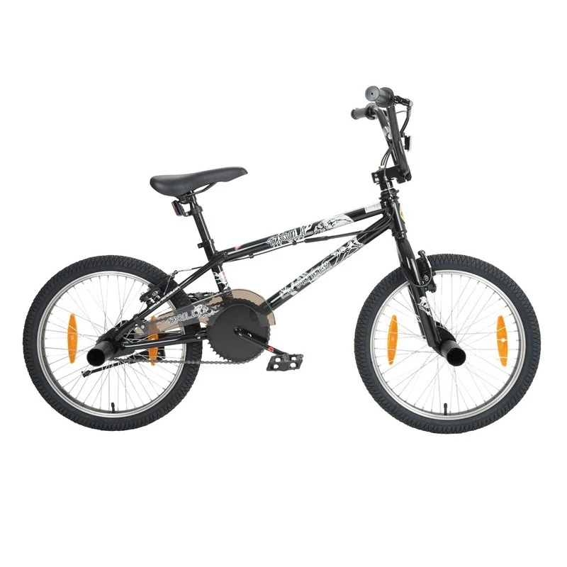 Devant -Fun Eco Bikes Boutique bmx skull 20 freestyle allround schwarz 3
