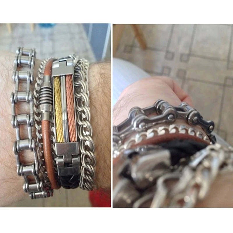 Bracelet Chaîne De Vélo Pour Homme 2 Bracelet Chaîne De Vélo Pour Homme – Image 2