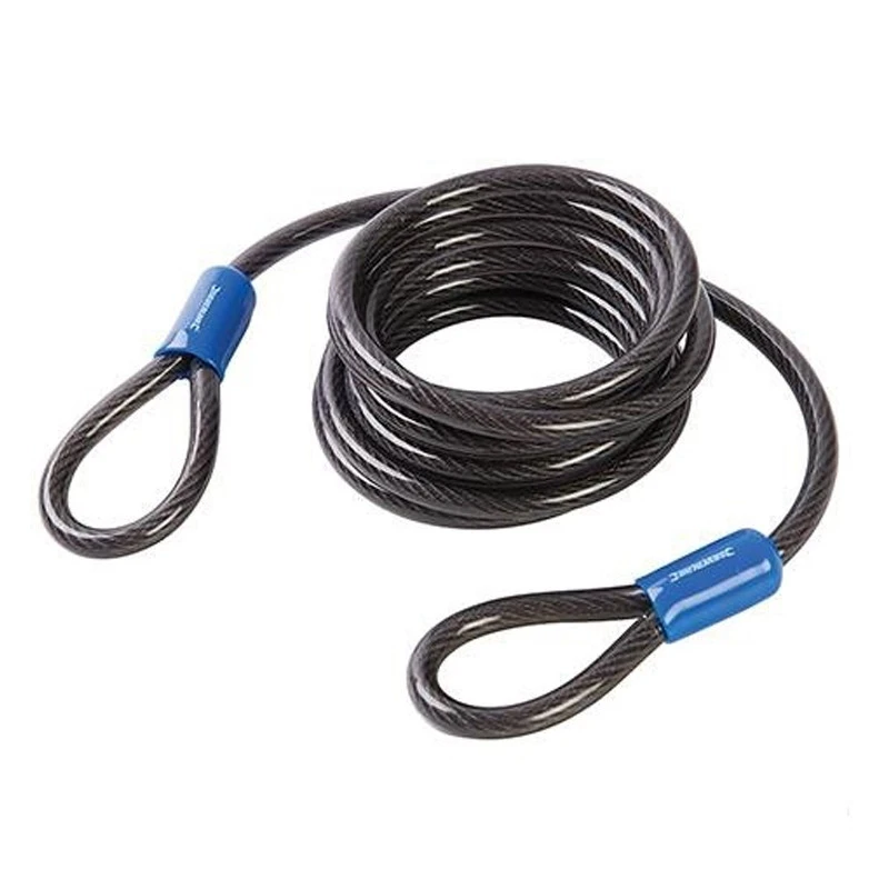 Silverline Câble De Sécurité En Acier Pour Vélo 1 Silverline Câble De Sécurité En Acier Pour Vélo