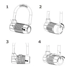 Cadenas à Code Modifiable 5 Chiffres -Fun Eco Bikes Boutique cadenas a code modifiable 5 chiffres 2