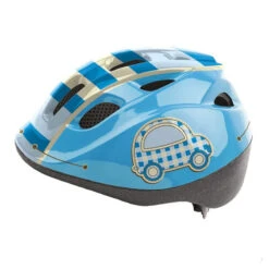 Casque Enfant Bébé Driver Bleu Avec Réglage Arrière 46-53 Cm