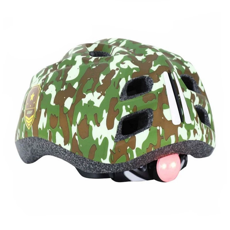 POLISPORT Casque Enfant Junior Army Taille S 52/56 Cm Avec éclairage Led 6 POLISPORT Casque Enfant Junior Army Taille S 52/56 Cm Avec éclairage Led – Image 6