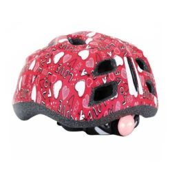 Casque Enfant POLISPORT Junior Love Avec éclairage Led - 52-56 Cm -Fun Eco Bikes Boutique casque enfant polisport junior love avec eclairage led 52 56 cm 4