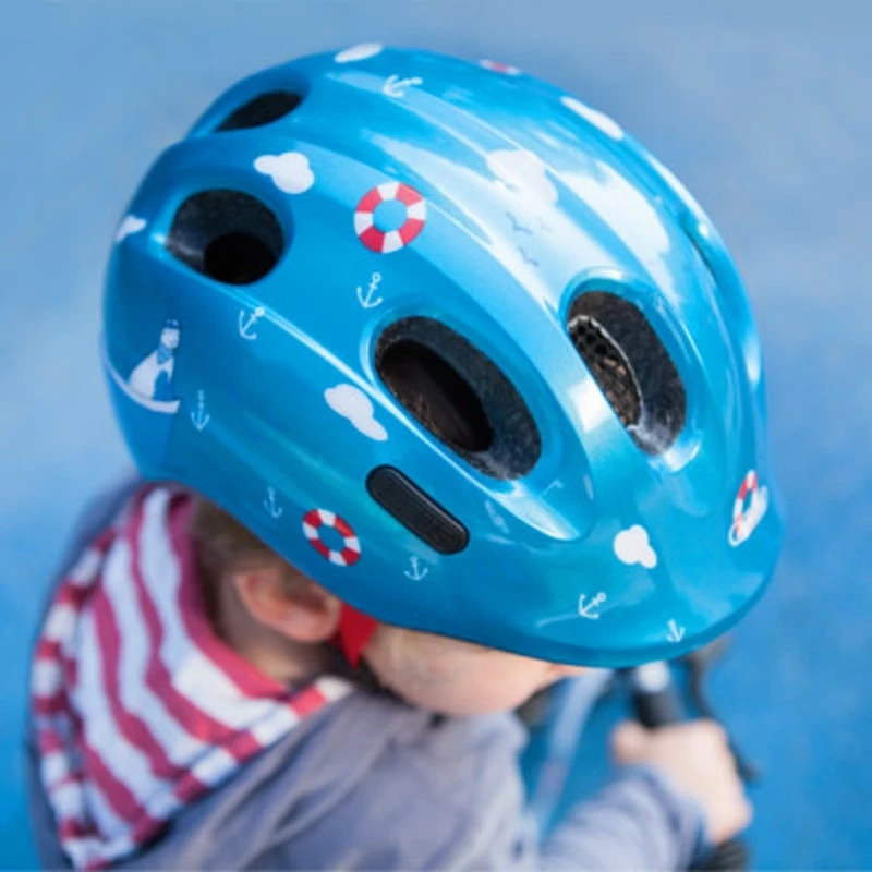 Casque Vélo Bébé Blue Croco Smiley ABUS 2 Casque Vélo Bébé Blue Croco Smiley ABUS – Image 2