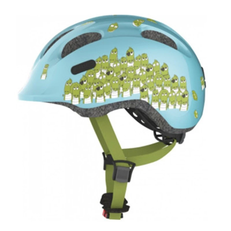 Casque Vélo Bébé Blue Croco Smiley ABUS 1 Casque Vélo Bébé Blue Croco Smiley ABUS