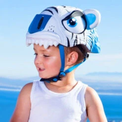 Casque Vélo Enfant Tigre Blanc Crazy Safety 9 Casque Vélo Enfant Tigre Blanc Crazy Safety -Fun Eco Bikes Boutique casque velo enfant tigre blanc crazy safety 3