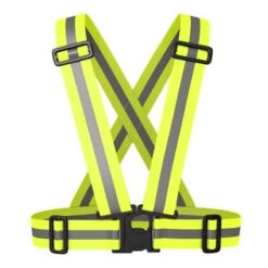 WOWOW Ceinture Jaune Réfléchissante Réglable Pour Piéton Ou Cycliste