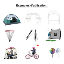 Connecteur De Tige En Fibre De Verre Pour Mat Drapeau Et Tente -Fun Eco Bikes Boutique connecteur de tige en fibre de verre pour mat drapeau et tente 3