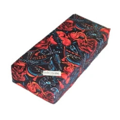 Coussin Enfant Porte-Bagages Vélo Hooodie Tatouage - Noir/Rouge