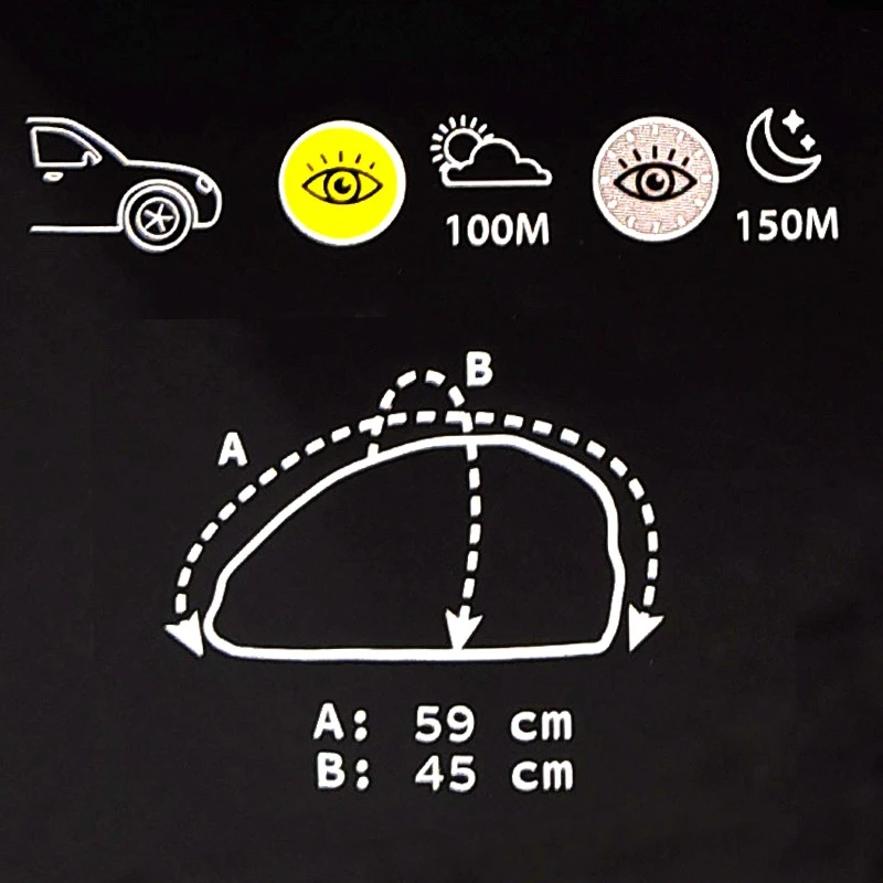 Couvre Casque CORSA Avec Led Intégrée WOWOW 8 Couvre Casque CORSA Avec Led Intégrée WOWOW – Image 8