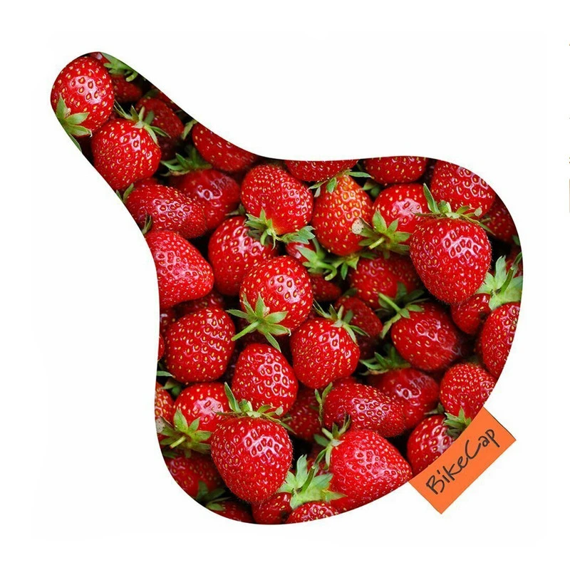 Couvre-selle Bike Cap Motif Fraises 1 Couvre-selle Bike Cap Motif Fraises