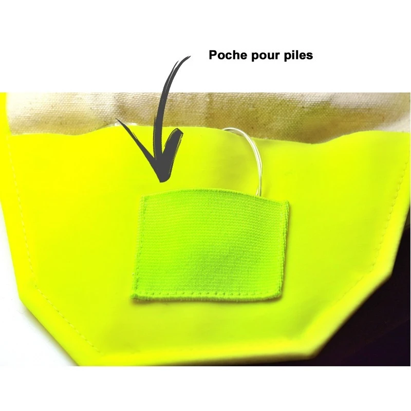 Dossard De Signalisation Triangulaire Avec 8 LED Clignotantes 2 Dossard De Signalisation Triangulaire Avec 8 LED Clignotantes – Image 2