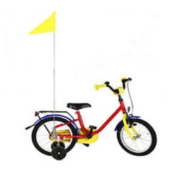 Drapeau De Sécurité Pour Vélo Et Remorque Jaune -Fun Eco Bikes Boutique drapeau de securite pour velo et remorque jaune 3