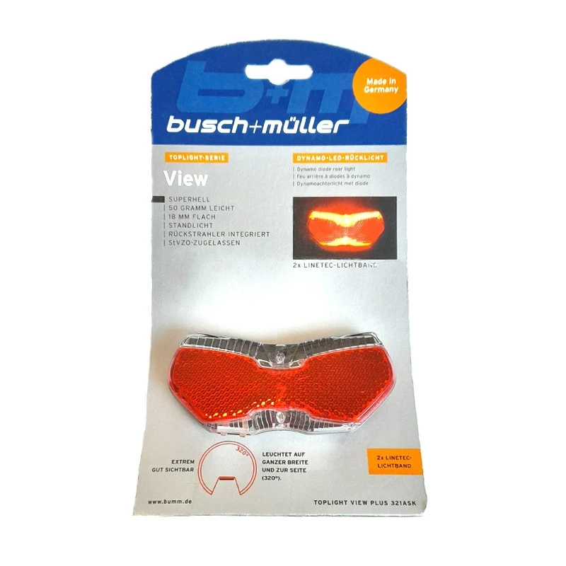 BUSCH & MULLER Éclairage Arrière Dynamo Busch & Müller Toplight View Plus 5 BUSCH & MULLER Éclairage Arrière Dynamo Busch & Müller Toplight View Plus – Image 5