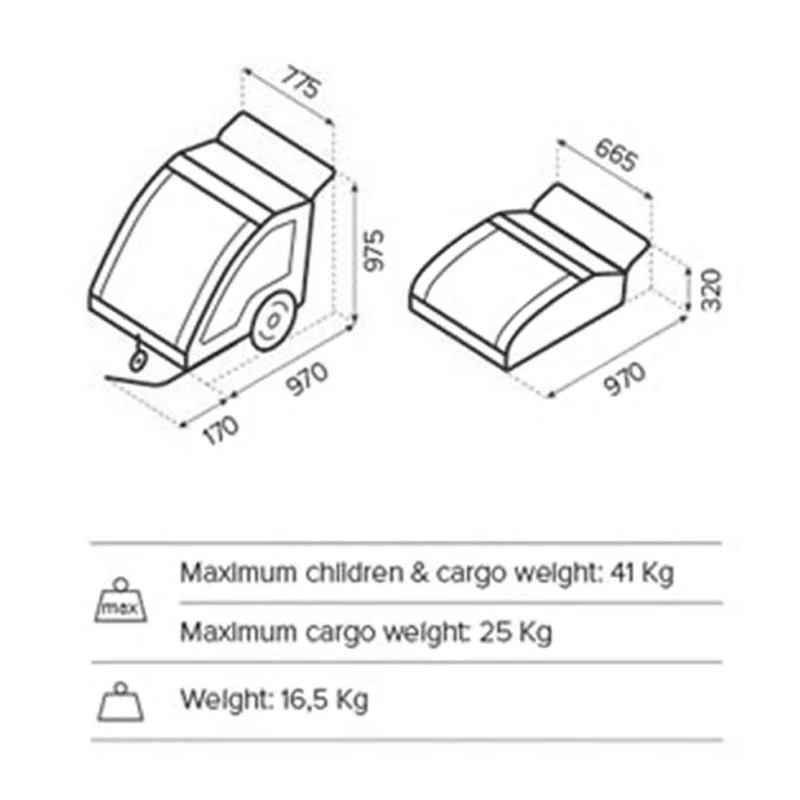 Kit Remorque Enfant Polisport Avec Roue Jockey Et Poignée 2 Kit Remorque Enfant Polisport Avec Roue Jockey Et Poignée – Image 2