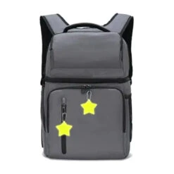 Lot De 10 Porte-clés étoiles Réfléchissants Jaune Fluo -Fun Eco Bikes Boutique lot de 10 porte cles etoiles reflechissants jaune fluo 2