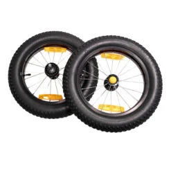 Burley Paire De Roues 16 Pouces Avec Axe Rapide Pour Remorque Vélo