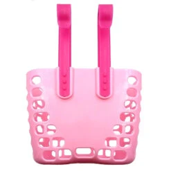 Panier Rose Pour Vélo De Petite Fille Avec Fixation Collier 7 Panier Rose Pour Vélo De Petite Fille Avec Fixation Collier -Fun Eco Bikes Boutique panier rose pour velo de petite fille avec fixation collier 1