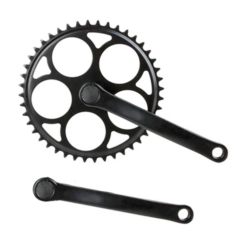 Messingschlager Pédalier Vélo Vintage Noir Singlespeed 44 Dents Pour Axe Carré 1 Messingschlager Pédalier Vélo Vintage Noir Singlespeed 44 Dents Pour Axe Carré