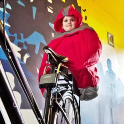 Devant -Fun Eco Bikes Boutique poncho anti pluie enfant pour rouler sous la pluie a velo 1