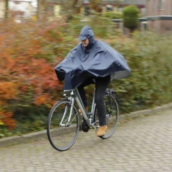 Poncho De Pluie Polyester Avec Capuche Pour Cycliste