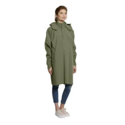Poncho Pluie étanche Et Respirant Unisexe Vert Olive Mosse Basil -Fun Eco Bikes Boutique poncho pluie etanche et respirant unisexe vert olive mosse basil 1 2