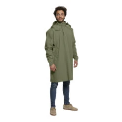 Poncho Pluie étanche Et Respirant Unisexe Vert Olive Mosse Basil -Fun Eco Bikes Boutique poncho pluie etanche et respirant unisexe vert olive mosse basil 1 3