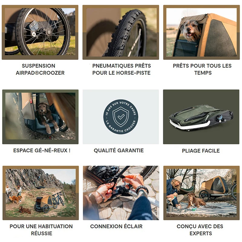 Remorque Animaux Croozer Dog Mikke Pour Chien De Grande Taille 2 Remorque Animaux Croozer Dog Mikke Pour Chien De Grande Taille – Image 2