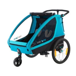 Remorque Vélo Confortable 2 Enfants Tommy - Mirage
