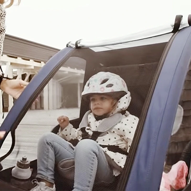 POLISPORT Remorque Vélo Enfant 2 Places Pliable Avec Suspension Et Amortisseurs 10 POLISPORT Remorque Vélo Enfant 2 Places Pliable Avec Suspension Et Amortisseurs – Image 10