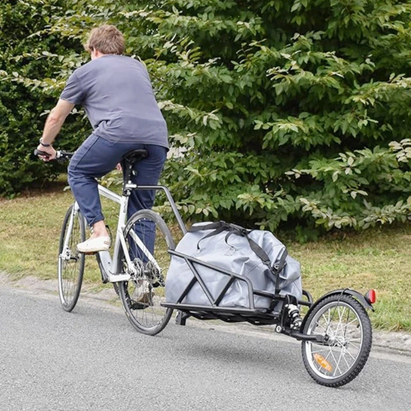 Remorque Vélo Mono-roue Avec Amortisseur Et Sac étanche 2 Remorque Vélo Mono-roue Avec Amortisseur Et Sac étanche – Image 2