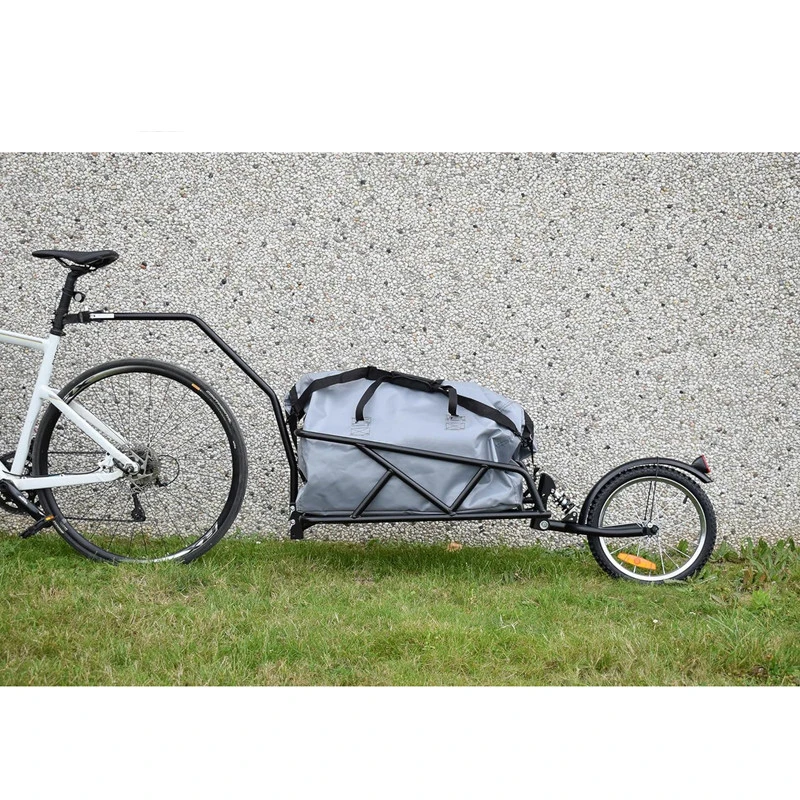 Remorque Vélo Mono-roue Avec Amortisseur Et Sac étanche 3 Remorque Vélo Mono-roue Avec Amortisseur Et Sac étanche – Image 3