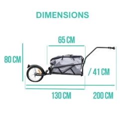 Remorque Vélo Mono-roue Avec Amortisseur Et Sac étanche 14 Remorque Vélo Mono-roue Avec Amortisseur Et Sac étanche -Fun Eco Bikes Boutique remorque velo mono roue avec amortisseur et sac etanche 6