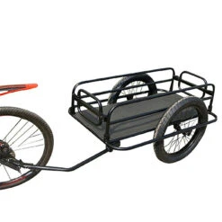 Remorque Vélo Utilitaire Cargo Large Roue 20x3.00 - Charge 80 Kg