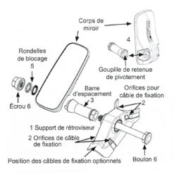 Rétroviseur BIKE EYE à Fixer Sur Le Cadre - Model LXS 8 Rétroviseur BIKE EYE à Fixer Sur Le Cadre - Model LXS -Fun Eco Bikes Boutique retroviseur bike eye a fixer sur le cadre model lxs 2