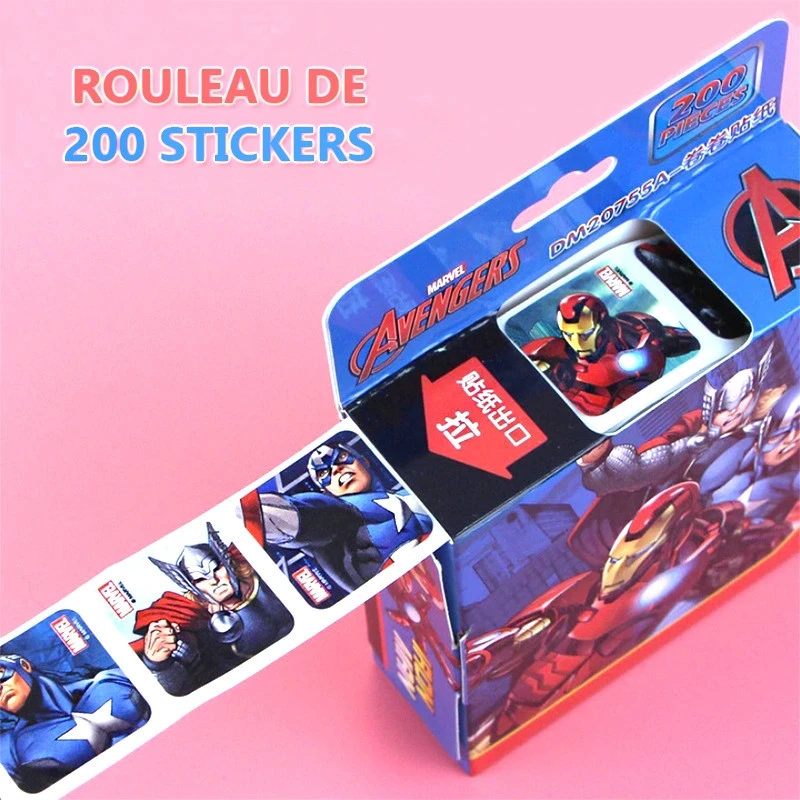 Rouleau De 200 Stickers AVENGERS Pour La Décoration Des Enfants à Vélo 4 Rouleau De 200 Stickers AVENGERS Pour La Décoration Des Enfants à Vélo – Image 4