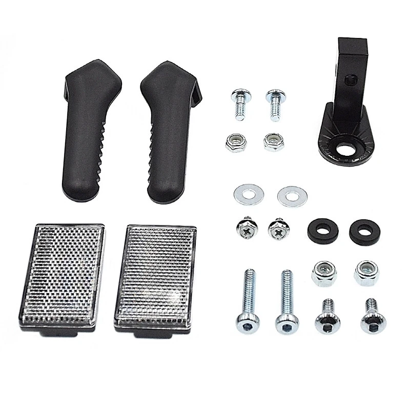 Set Porte-patins, Réflecteurs Et Fixation Pour Remorque Croozer 1 Set Porte-patins, Réflecteurs Et Fixation Pour Remorque Croozer