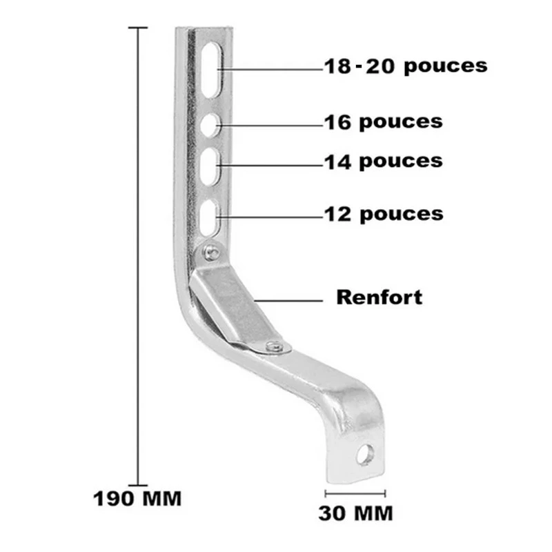 Stabilisateurs Vélo Enfant Renforcés 12"à 20" 2 Stabilisateurs Vélo Enfant Renforcés 12"à 20" – Image 2
