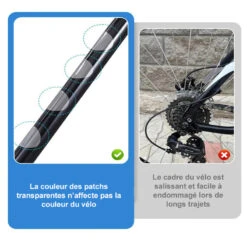 Stickers De Protection Transparents Pour Cadre Et Fourche Vélo -Fun Eco Bikes Boutique stickers de protection transparents pour cadre et fourche velo 3