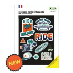 Stickers Réfléchissants Pour Vélo Et Accessoires Rainette Ride