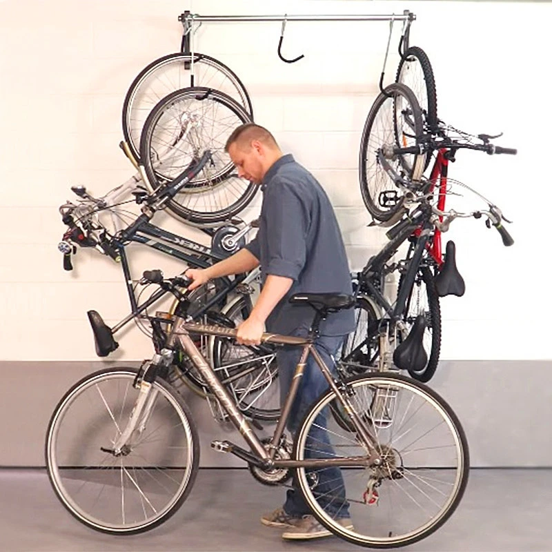 Support Vélo Mural Coulissant - Mottez 2 Support Vélo Mural Coulissant - Mottez – Image 2