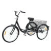 Tricycle Adulte De 24 Pouces 1 Vitesse Noir -Fun Eco Bikes Boutique tricycle adulte de 24 pouces 1 vitesse noir