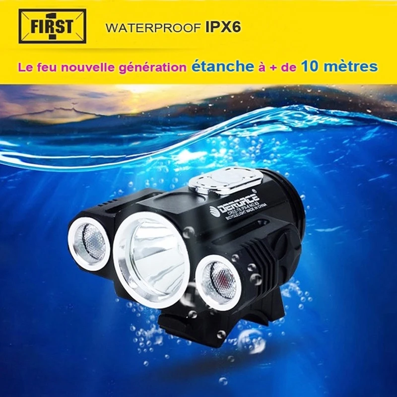 X3 HD LED - Feu Vélo Avant Haute Luminosité 7000 Lumens 2 X3 HD LED - Feu Vélo Avant Haute Luminosité 7000 Lumens – Image 2